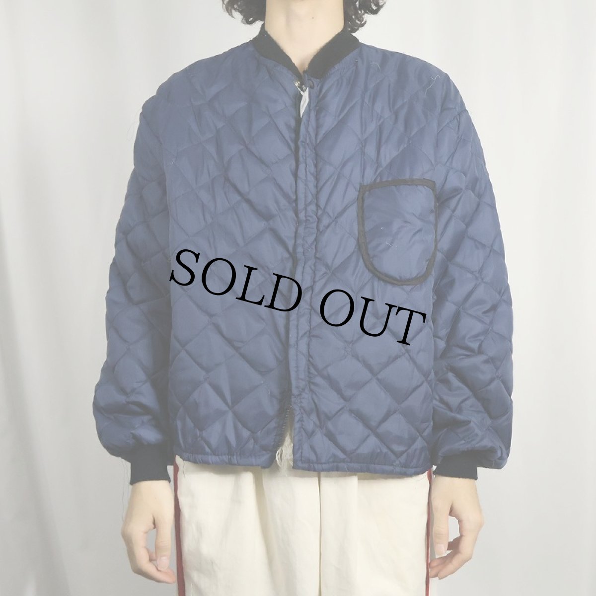 画像2: 〜70's ナイロンキルティングジャケット (2)