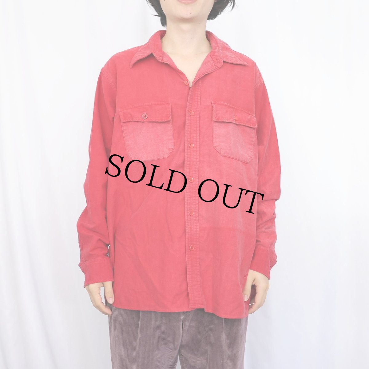 画像2: 70's L.L.Bean 筆記体タグ シャモアクロスシャツ SIZE17 1/2 (2)