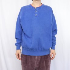 画像2: 90's L.L.Bean by RUSSELL ATHLETIC USA製 ヘンリーネックスウェット XL (2)