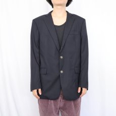 画像2: Brooks Brothers 1818 USA製 ウールテーラードジャケット BLACK SIZE40 (2)