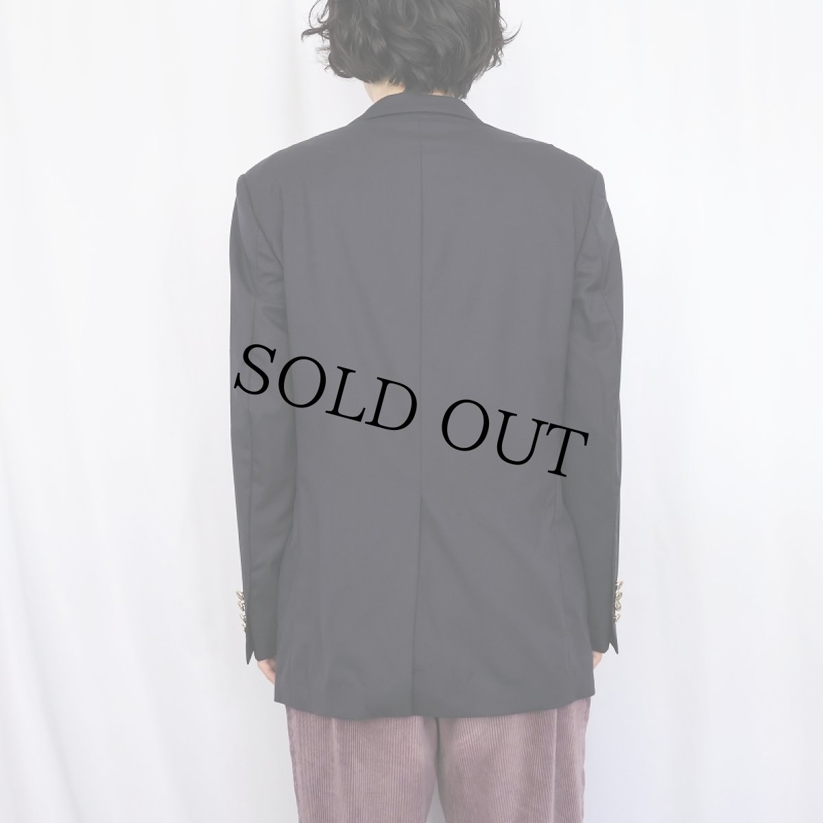 画像3: Brooks Brothers 1818 USA製 ウールテーラードジャケット BLACK SIZE40 (3)