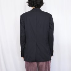 画像3: Brooks Brothers 1818 USA製 ウールテーラードジャケット BLACK SIZE40 (3)