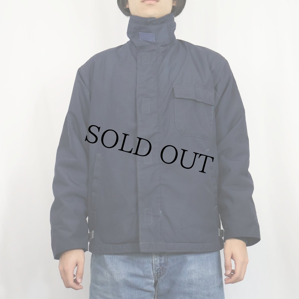 画像2: 90's U.S.NAVY "COLD WEATHER FLAME RESISTANT CLASS 1" アラミドデッキジャケット MEDIUM (2)