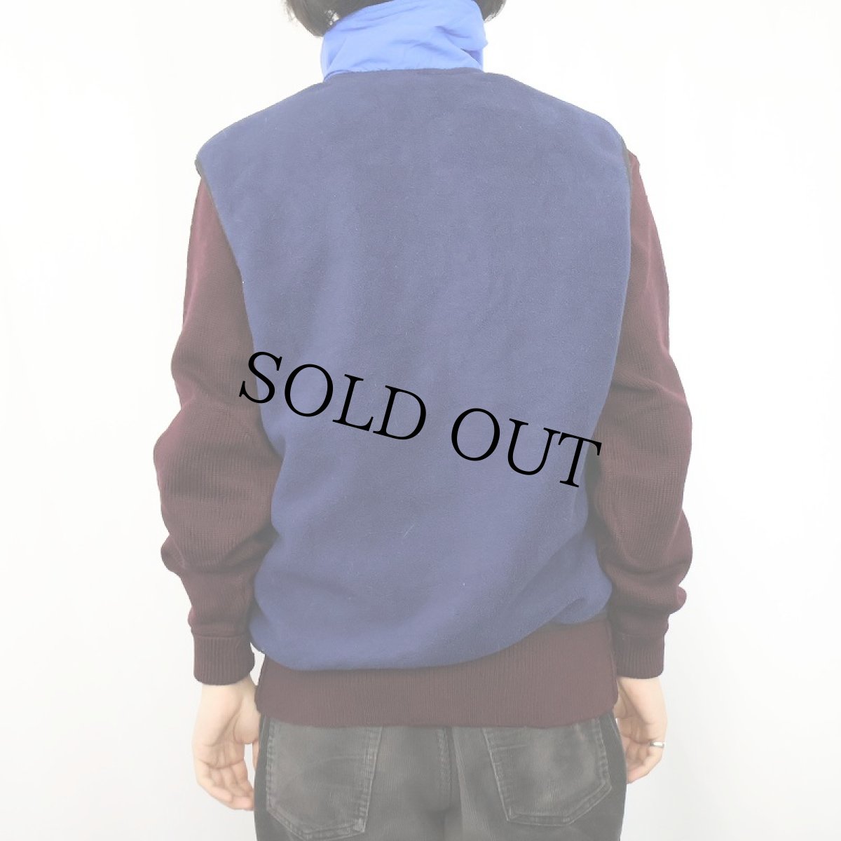 画像3: 90's BLACK DIAMOND USA製 ロゴ刺繍フリースベスト L (3)