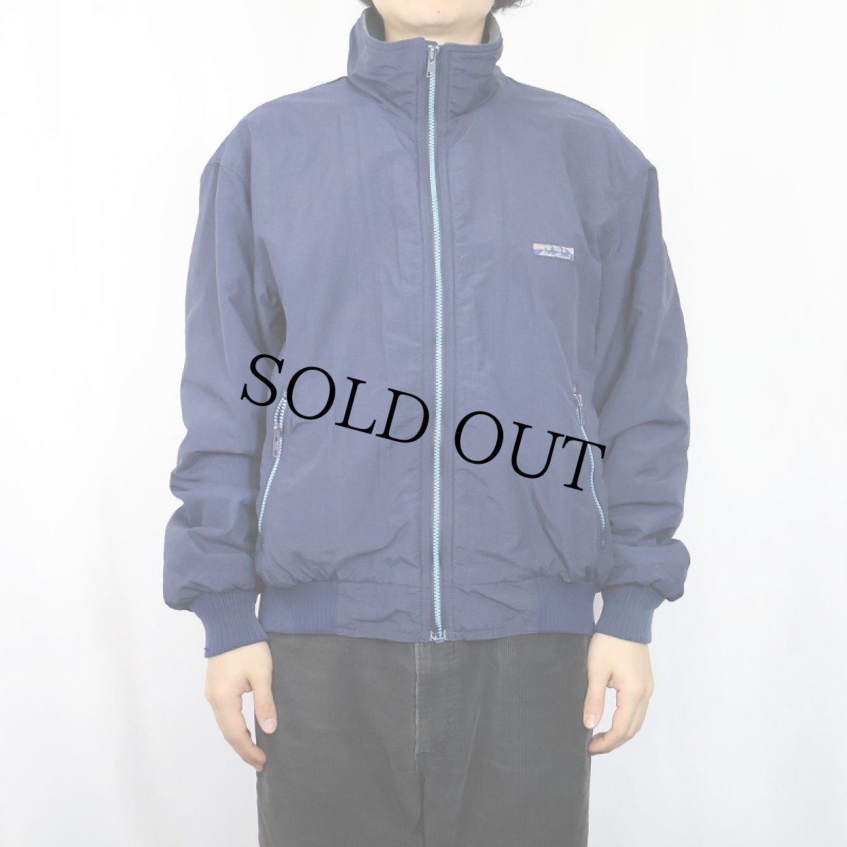 画像2: 80〜90's Eddie Bauer 裏フリース ナイロンジャケット M (2)