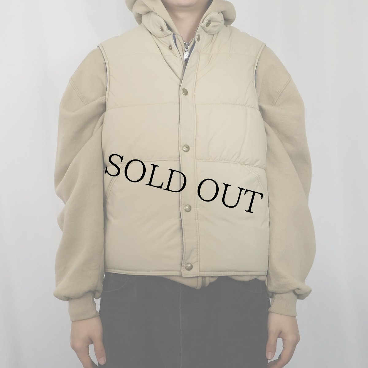 画像2: 80's L.L.Bean USA製 中綿入り ナイロンベスト S (2)