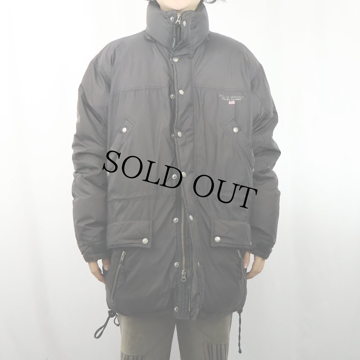 画像2: 90's POLO SPORT Ralph Lauren ダウンジャケット BLACK L (2)