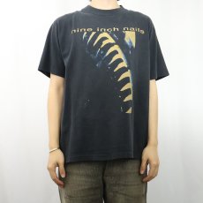 画像3: 90's NINE INCH NAILS USA製 ロックバンド プリントTシャツ BLACK L (3)