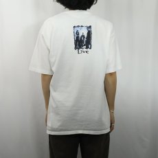 画像4: 90's LIVE USA製 オルタナティヴ・ロックバンド プリントTシャツ XL (4)