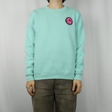 画像2: 90's RUSSELL ATHLETIC USA製 "SURF CALIFORNIA" 前V プリントスウェット M (2)