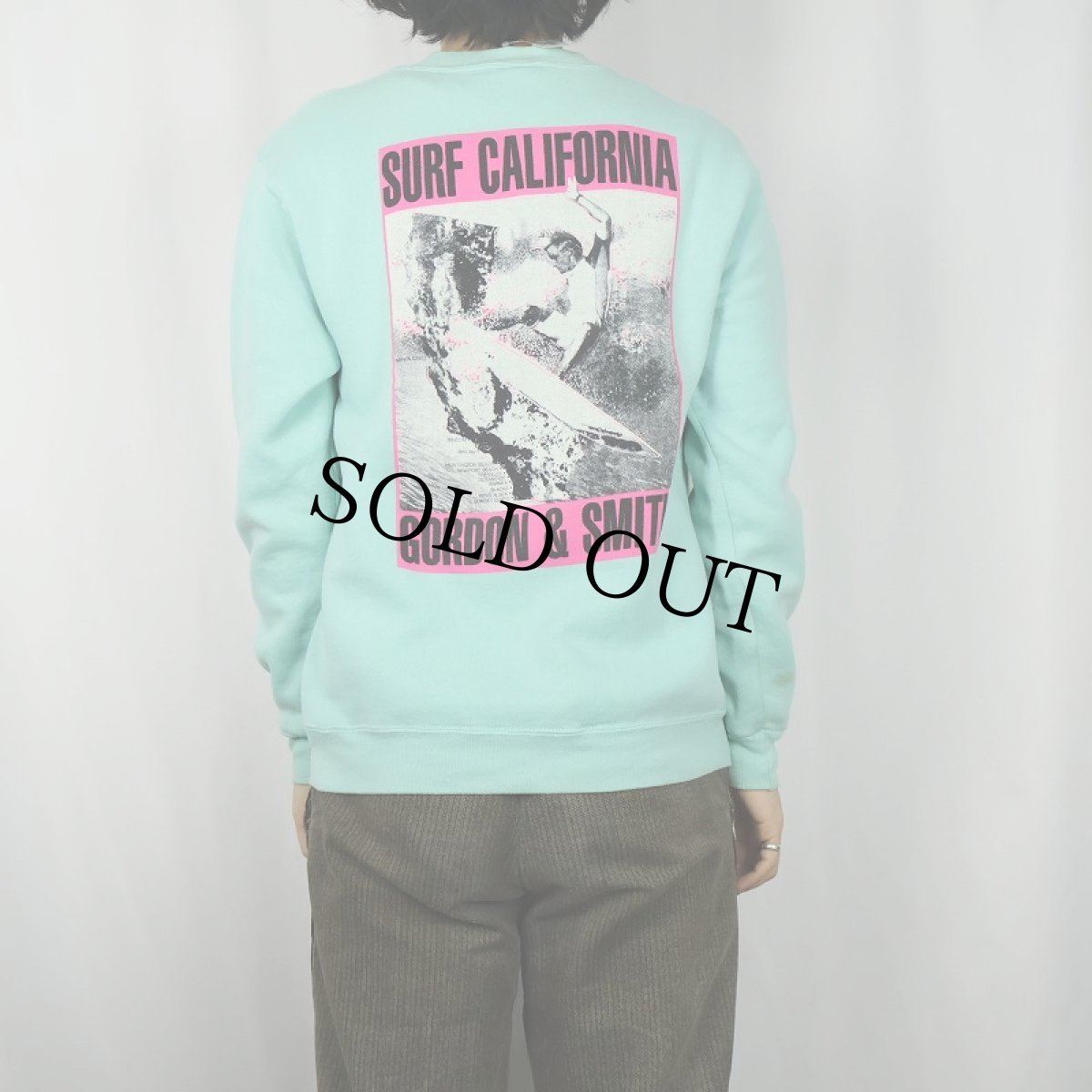 画像3: 90's RUSSELL ATHLETIC USA製 "SURF CALIFORNIA" 前V プリントスウェット M (3)