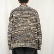 画像3: Ginger Blossom NEPAL製 マルチボーダー柄 ロールネック ウールニットセーター (3)