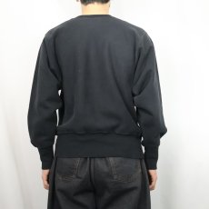 画像3: 90's Champion REVERSE WEAVE 目付き スウェット BLACK M (3)