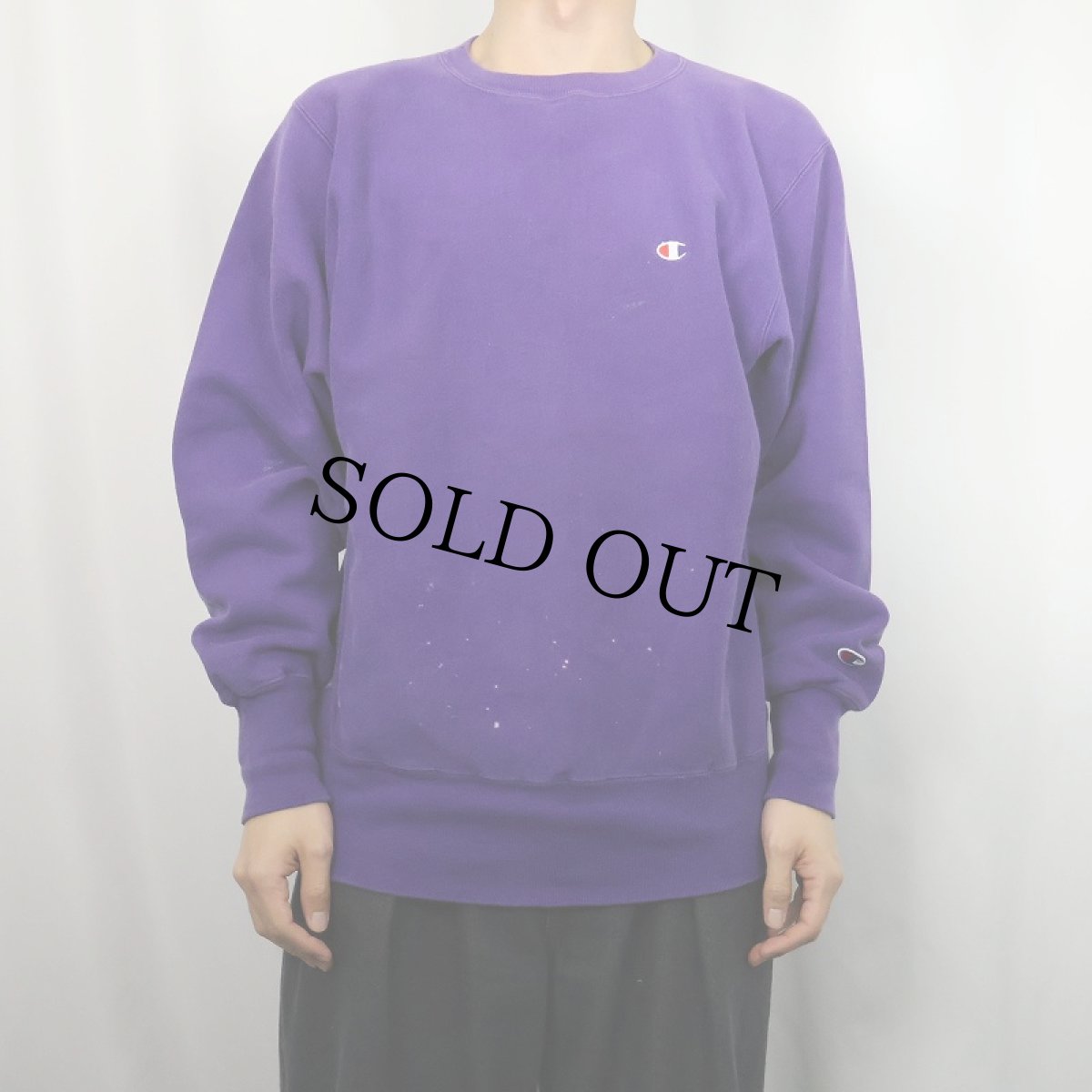 画像2: 90's Champion REVERSE WEAVE USA製 目付き スウェット L (2)