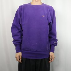 画像2: 90's Champion REVERSE WEAVE USA製 目付き スウェット L (2)