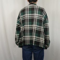 画像3: 90's GAP チェック柄 プルオーバーネルシャツ L (3)