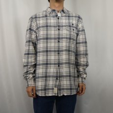 画像2: Ralph Lauren DENIM&SUPPLY チェック柄 ガンパッチ付き ライトネルシャツ L (2)