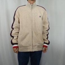 画像2: POLO Ralph Lauren ラインデザイン 裏サーマル スウェットジップジャケット XL (2)