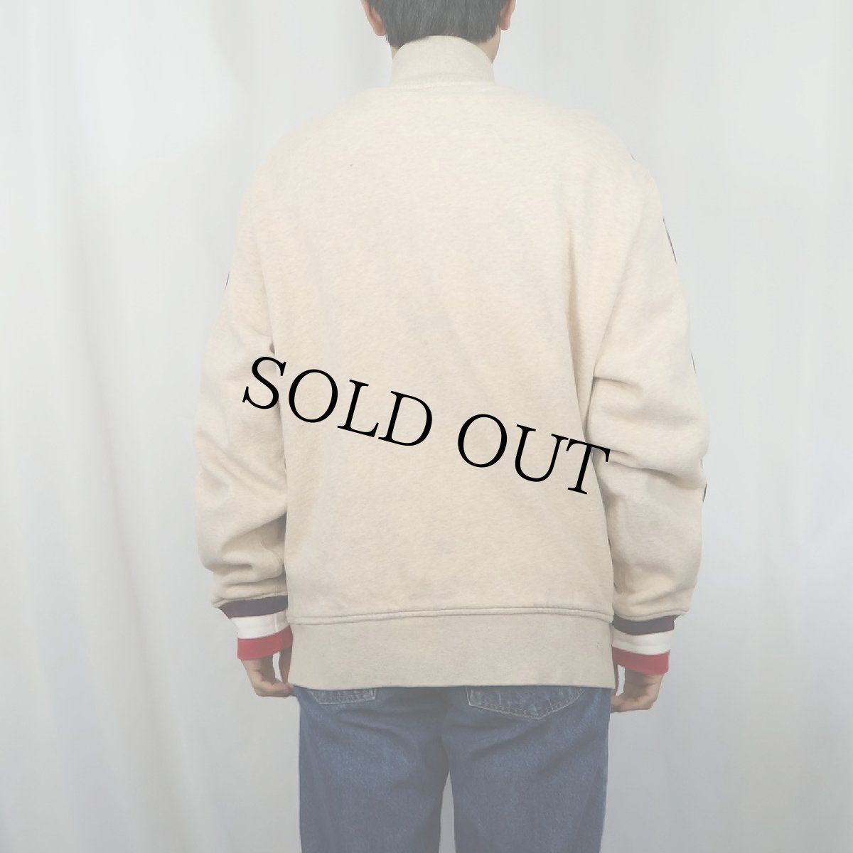 画像3: POLO Ralph Lauren ラインデザイン 裏サーマル スウェットジップジャケット XL (3)