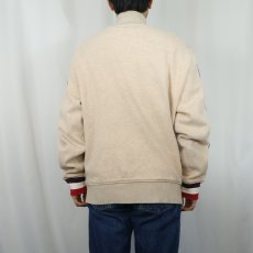 画像3: POLO Ralph Lauren ラインデザイン 裏サーマル スウェットジップジャケット XL (3)