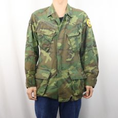 画像2: 60's U.S.ARMY ERDL迷彩 "グリーンリーフ" ファティーグジャケット SMALL-SHORT (2)