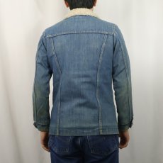 画像3: 70's Wrangler USA製 裏ボア デニムランチコート (3)