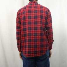 画像4: 60's Sears チェック柄 プリントネルシャツ S (4)