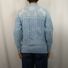 画像3: 60's Jersild トナカイ柄 アクリルニットセーター SIZE40 (3)