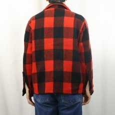 画像3: 60's Woolrich バッファローチェック柄 ウールジャケット SIZE15 (3)