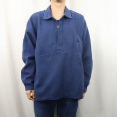 画像2: 90's NIKE ACG ロゴ刺繍 フリースプルオーバーシャツ L (2)