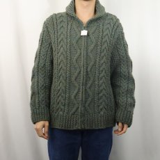 画像2: 60's カウチンニットジャケット (2)