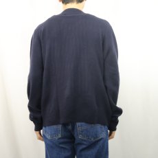 画像3: POLO Ralph Lauren Vネック ウールニットセーター NAVY L (3)
