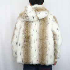 画像4: 90's〜 WHITE STAG フェイクファー×PVC リバーシブルパーカー 2X (4)