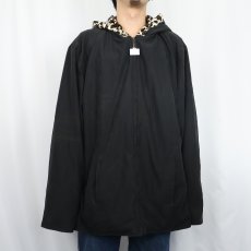 画像3: Dennis Basso レオパード柄 フェイクファー リバーシブルパーカー 3X (3)