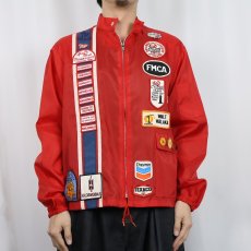 画像3: 70〜80's Swingster ワッペン＆バッジ付き ナイロンレーシングジャケット M (3)