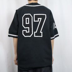 画像4: 90's METALLICA USA製 ヘヴィメタルバンド コットンベースボールシャツ BLACK L (4)