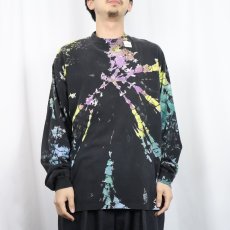 画像3: 90's Hanes USA製 タイダイ染め ロンT XL (3)
