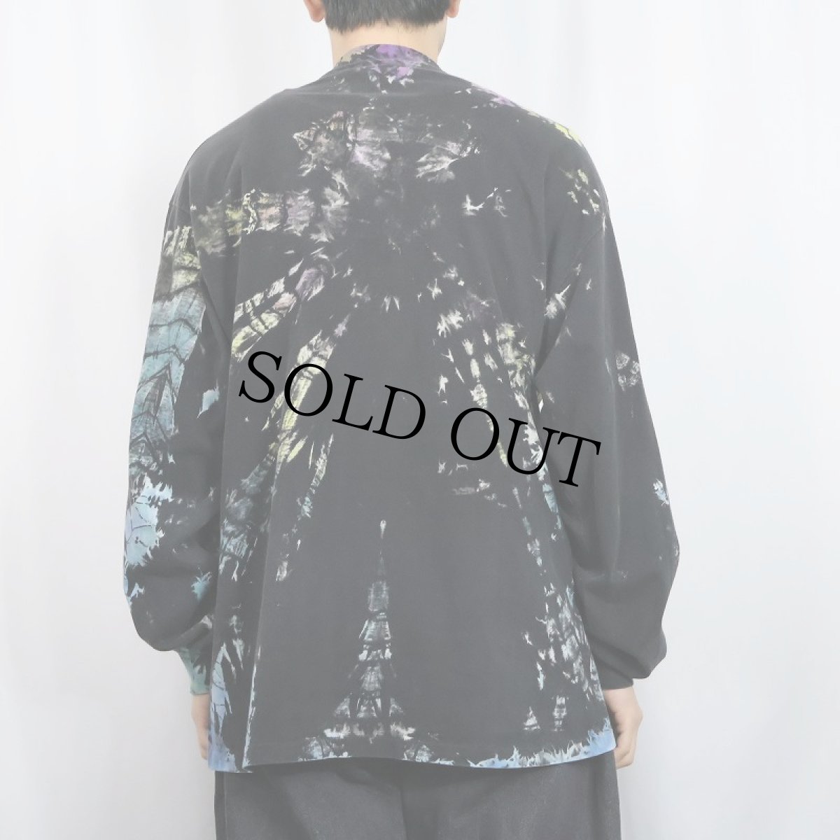 画像4: 90's Hanes USA製 タイダイ染め ロンT XL (4)