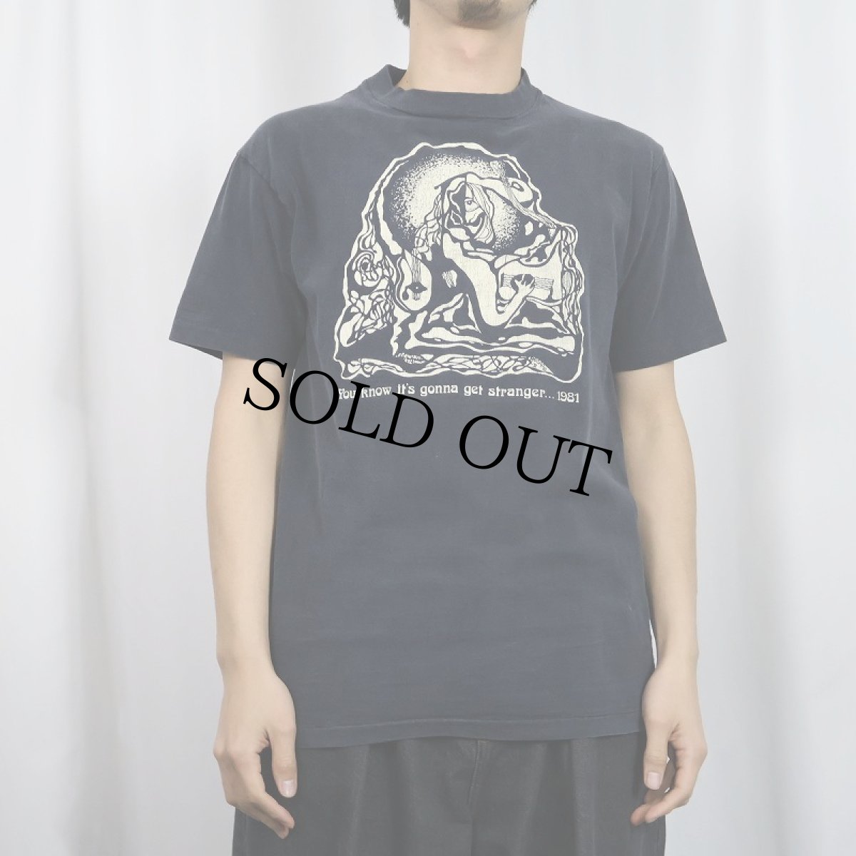画像2: 80's GRATEFUL DEAD USA製 "You know it's gonna get stranger... 1981" ロックバンドプリントTシャツ BLACK L (2)