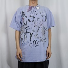 画像2: 90's Winston Haycock USA製 ハンドペイントTシャツ XL (2)