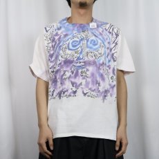 画像2: 90's Winston Haycock USA製 ハンドペイントTシャツ L (2)