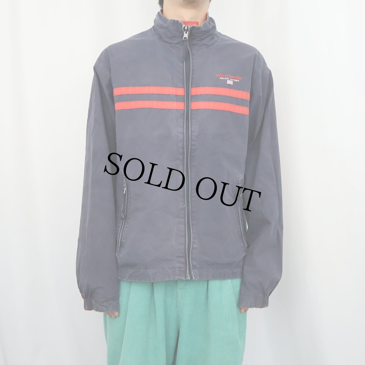 画像3: 90's POLO SPORT Ralph Lauren リバーシブル コットンジャケット L (3)