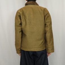 画像4: 40's U.S.NAVY N-1 "初期" ステンシル入り "ピケ" デッキジャケット (4)