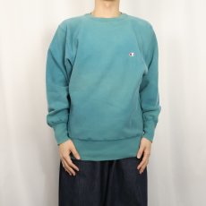 画像2: 90's Champion REVERSE WEAVE USA製 目付きスウェット L (2)