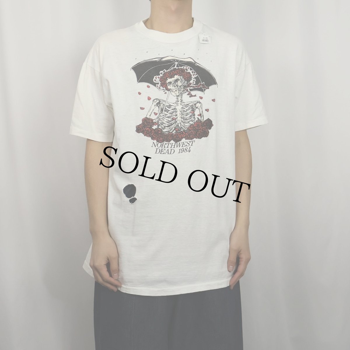 画像2: 80's GRATEFUL DEAD USA製 "NORTHWEST DEAD 1984" ロックバンド プリントTシャツ XL (2)