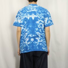 画像3: 90's USA製 ギター柄 タイダイ染めTシャツ L (3)
