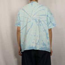 画像3: 90's "PEACE BY PIECE" ピースマーク タイダイプリントTシャツ XL (3)