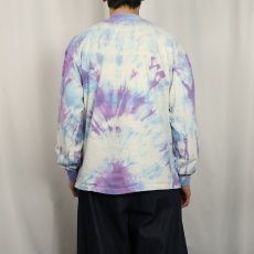 画像3: 90's USA製 タイダイ染め プリントロンT XL (3)