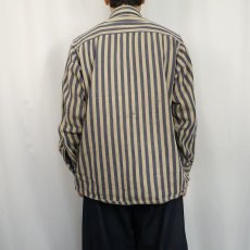 画像3: 90's Eddie Bauer "McKinley Cloth" ストライプ柄 ヘビーネルシャツ (3)
