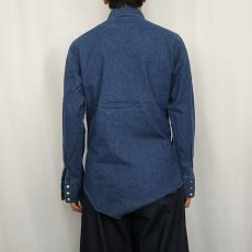 画像3: 90's Wrangler デニムウエスタンシャツ XL (3)